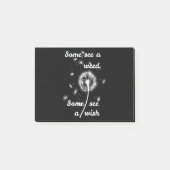 Manche sehen Unkraut, manche sehen einen Wunsch Post-it Klebezettel (Vorderseite)