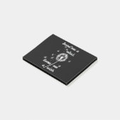 Manche sehen Unkraut, manche sehen einen Wunsch Post-it Klebezettel (angewinkelt)