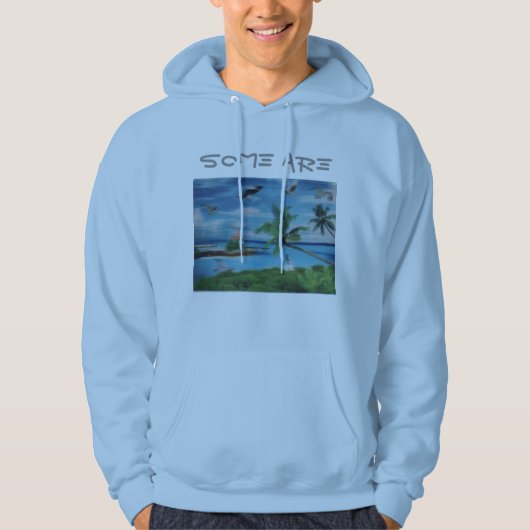 Manche sind ein normales Männerpulli Hoodie (Vorderseite)