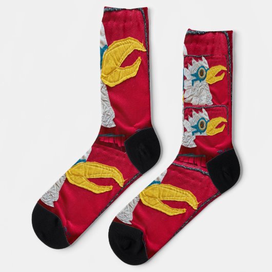 Manche von uns brauchen eine dicke Brille. Socken (Linkes Detail)