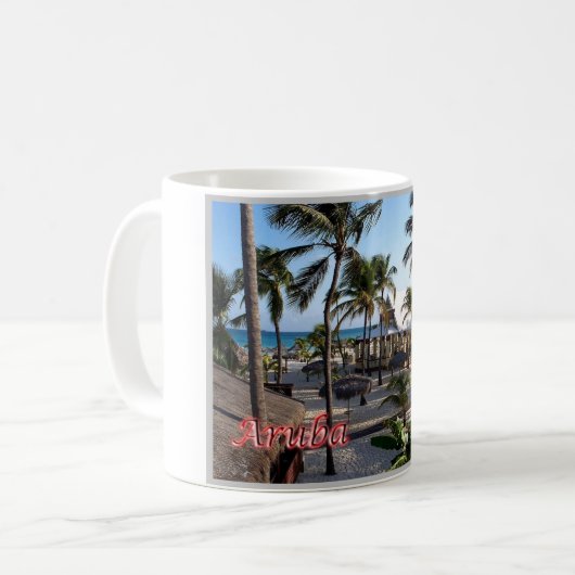 Manchebo Beach - Aruba - Kaffeetasse (Vorderseite Links)