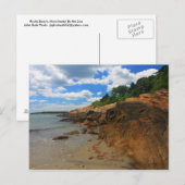 Manchester am Sea Rocky Beach Postkarte (Vorne/Hinten)