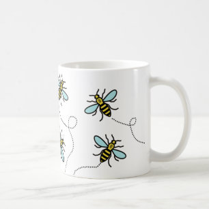 Manchester-Arbeitskraft-Bienen-klassische weiße Kaffeetasse
