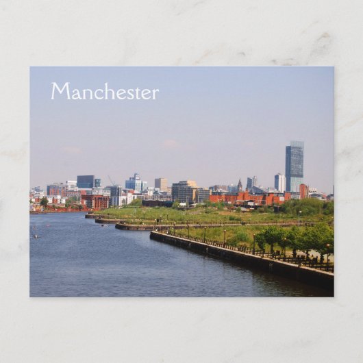 Manchester aus Salford Quays Postcard Postkarte (Vorderseite)