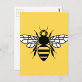 Manchester Bee Postkarte (Vorne/Hinten)