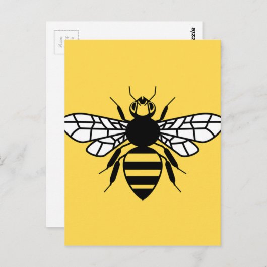 Manchester Bee Postkarte (Vorne/Hinten)