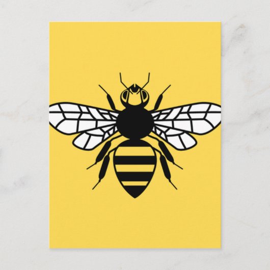Manchester Bee Postkarte (Vorderseite)
