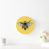 Manchester Bee Runde Wanduhr (Zuhause)