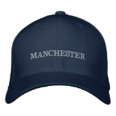 Manchester Bestickte Baseballkappe (Vorderseite)