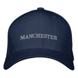 Manchester Bestickte Baseballkappe
