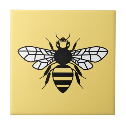 Manchester-Biene Fliese (Vorderseite)