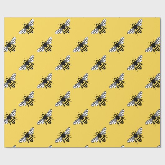 Manchester-Biene Geschenkpapier (Flach)