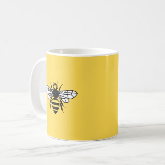 Manchester-Biene Kaffeetasse (Vorderseite Links)