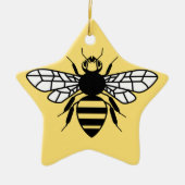 Manchester-Biene Keramik Ornament (Vorne)