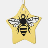 Manchester-Biene Keramik Ornament (Links)