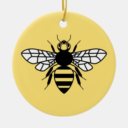 Manchester-Biene Keramikornament (Vorne)