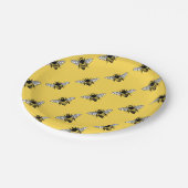 Manchester-Biene Pappteller (Schrägansicht)