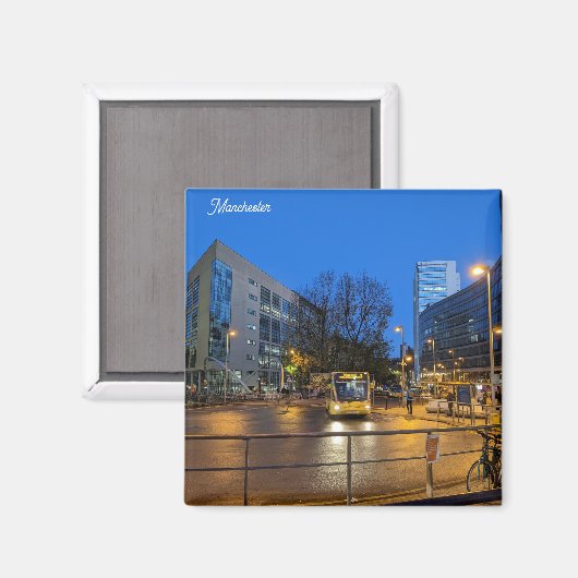 Manchester Blue Hour Magnet (Vorderseite/Rückseite)