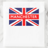 Manchester: Britische Flagge Rechteckiger Aufkleber (Tasche)