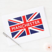 Manchester: Britische Flagge Rechteckiger Aufkleber (Umschlag)