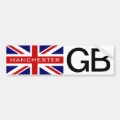 Manchester British Gewerkschaft Jack Flag Autoaufk Autoaufkleber (Vorne)