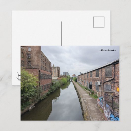 Manchester Canals Postkarte (Vorne/Hinten)