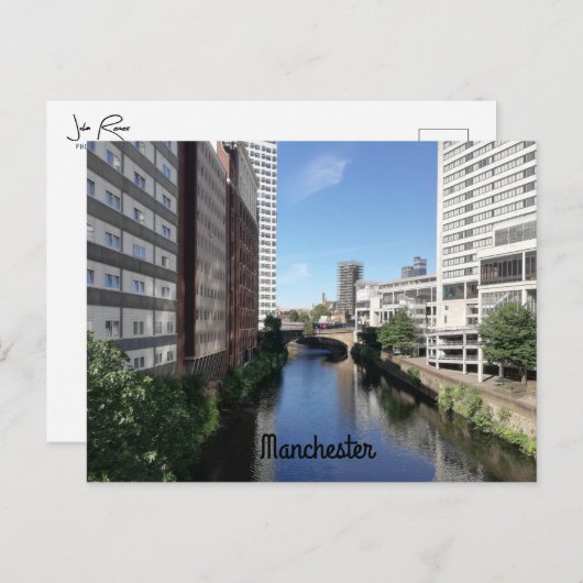 Manchester Canals Postkarte (Vorne/Hinten)