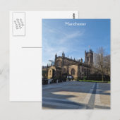 Manchester Cathedral Gardens Postkarte (Vorne/Hinten)