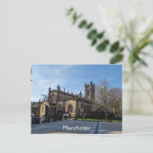 Manchester Cathedral Gardens Postkarte (Stehend Vorderseite)