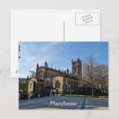 Manchester Cathedral Gardens Postkarte (Vorne/Hinten)