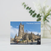Manchester Cathedral Postkarte (Stehend Vorderseite)