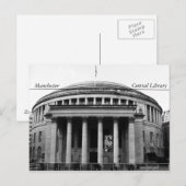 Manchester Central Library Postkarte (Vorne/Hinten)