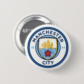 Manchester City Brosche Button (Vorne & Hinten)