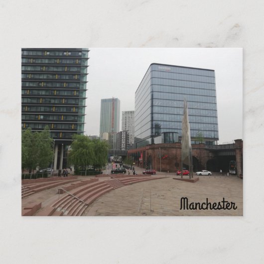 Manchester Cityscape Postkarte (Vorderseite)