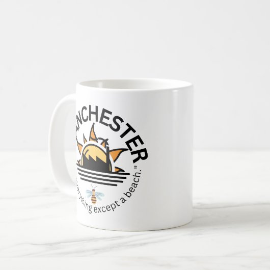 Manchester Classic Tasse, 11 oz Kaffeetasse (Vorderseite Links)