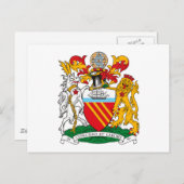 Manchester Coat of Arms Postcard Postkarte (Vorne/Hinten)