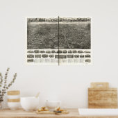 Manchester Connecticut 1914 Panoramakarte Poster (Küche)