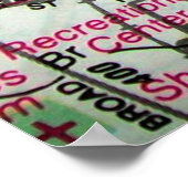 MANCHESTER, CT Vintag Map Poster (Ecke)