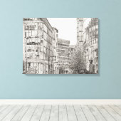 Manchester Deansgate Ansicht aus cafe.2010 Leinwanddruck (Insitu (Holzboden))