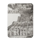 Manchester Deansgate Ansicht aus cafe.2010 Magnet (Vertikal)