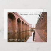 Manchester Deansgate Locks Postkarte (Vorne/Hinten)