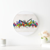 Manchester England Skyline Große Wanduhr (Zuhause)