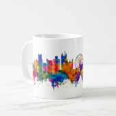 Manchester England Skyline Kaffeetasse (Vorderseite Links)