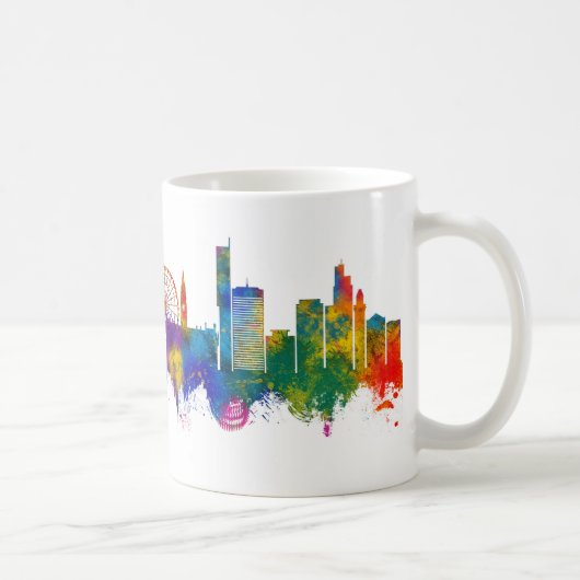 Manchester England Skyline Kaffeetasse (Rechts)