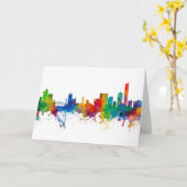 Manchester England Skyline Karte (Gelbe Blume)