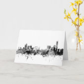 Manchester England Skyline Karte (Gelbe Blume)