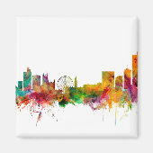 Manchester England Skyline Magnet (Vorne)