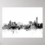 Manchester England Skyline Poster (Vorne)