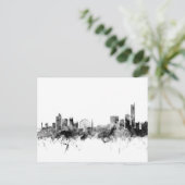 Manchester England Skyline Postkarte (Stehend Vorderseite)