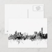 Manchester England Skyline Postkarte (Vorne/Hinten)